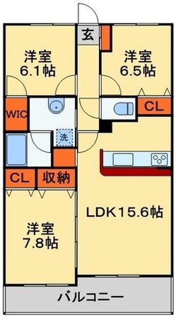 ヴィラモラージュの物件間取画像